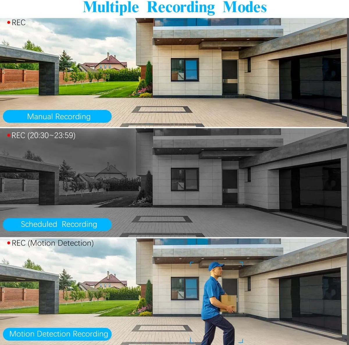 4K/8.0 Megapixel & 130 Ultra Wide-Angle 2-Way Audio PoE Outdoor Home Security Camera System Wired Outdoor Video Surveillance IP Cameras System