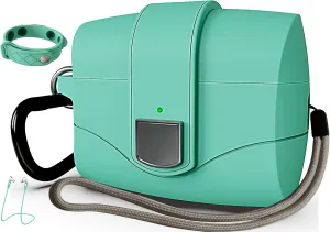 6 in One for Airpods Pro Case (2024/2023/2022/2019, 3rd/2nd/1st Gen), Soft Silicone Skin for AirPods Pro 2nd Generation Case with Secure Lock, Supports (USB-C) & Wireless Charging, MintGreen