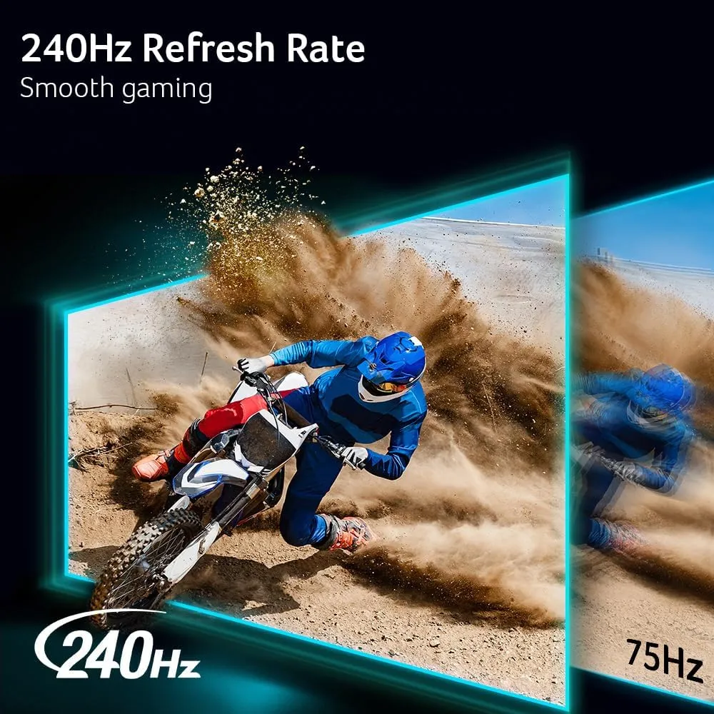 acer Nitro 31.5 Inch FHD 1920 x 1080 1500R Curved PC Gaming Monitor | AMD FreeSync Premium | 240Hz Refresh | 1ms VRB | VESA Mountable | HDR10 | One Display Port 1.4 & Two HDMI 2.0 | ED320Q X2bmiipx