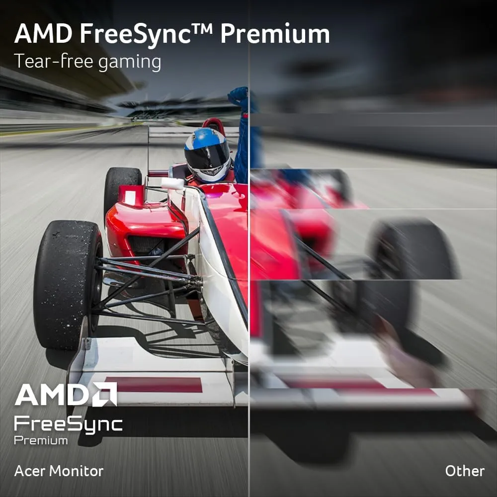acer Nitro 34 Inch 1000R 21:9 Curved Zero-Frame QHD 3440 x 1440 Gaming Monitor | AMD FreeSync Premium | Up to 120Hz Refresh | 1ms VRB | Two Display Port 1.2 & Two HDMI 2.0 Ports | EDA343CUR J0bmiippx