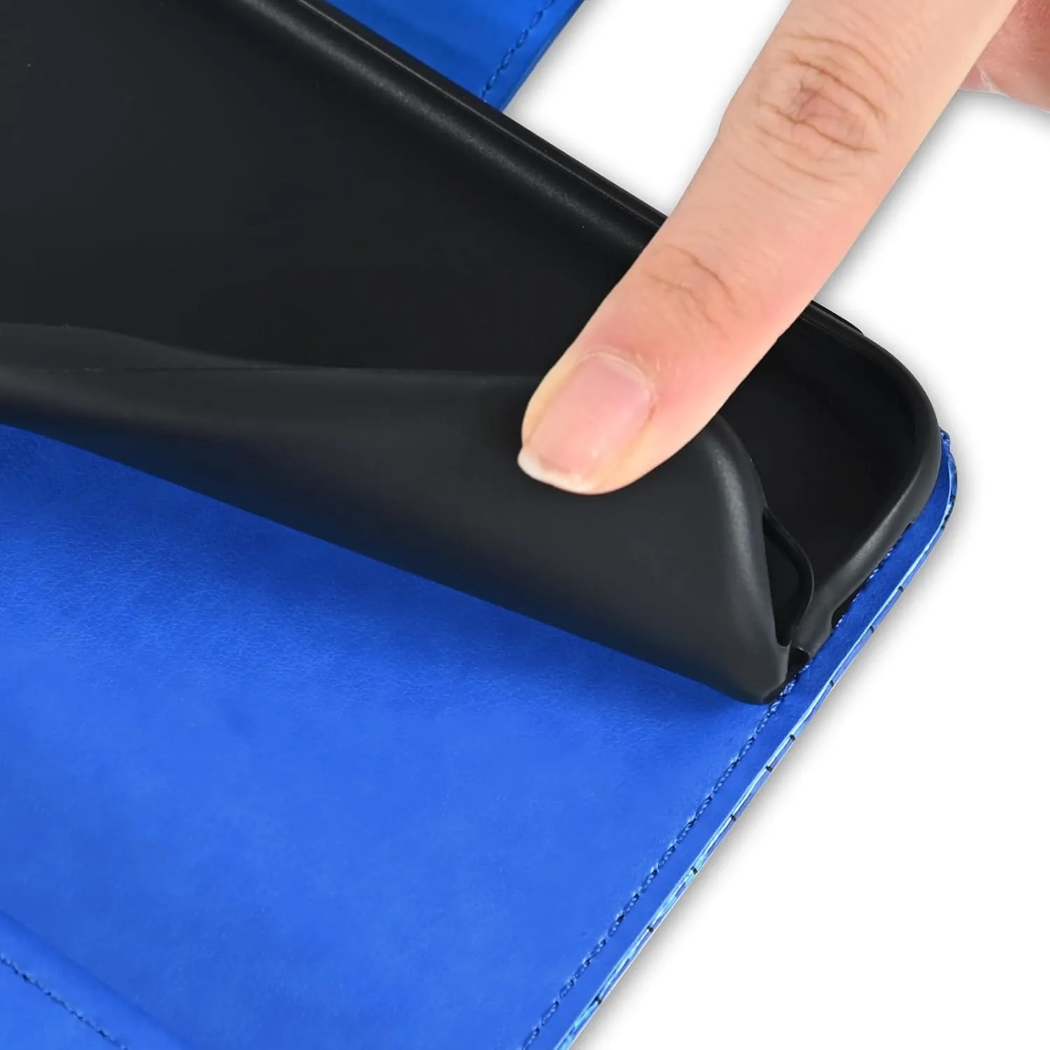 Asuwish Phone Case for iPhone 7/8/SE 2020/2022 Wallet Cover with Screen Protector Bling Glitter Flip Zipper Card Holder Cell iPhone7 iPhone8 7s 8s i SE2020 SE2022 2/2nd/3/3rd Generation SE2 SE3 Blue