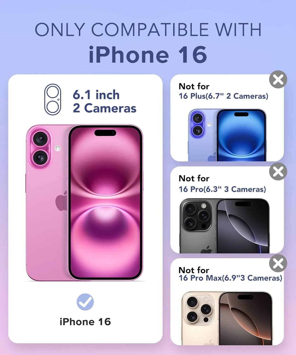 BERFY for iPhone 16 Case Glitter 6.1", Compatible with Magsafe, Women Clear Bling Cute Magnetic Hard Phone Cover, [with 9H Tempered Screen Protector] [2X Diamond Camera Lens Protectors], Shiny Clear