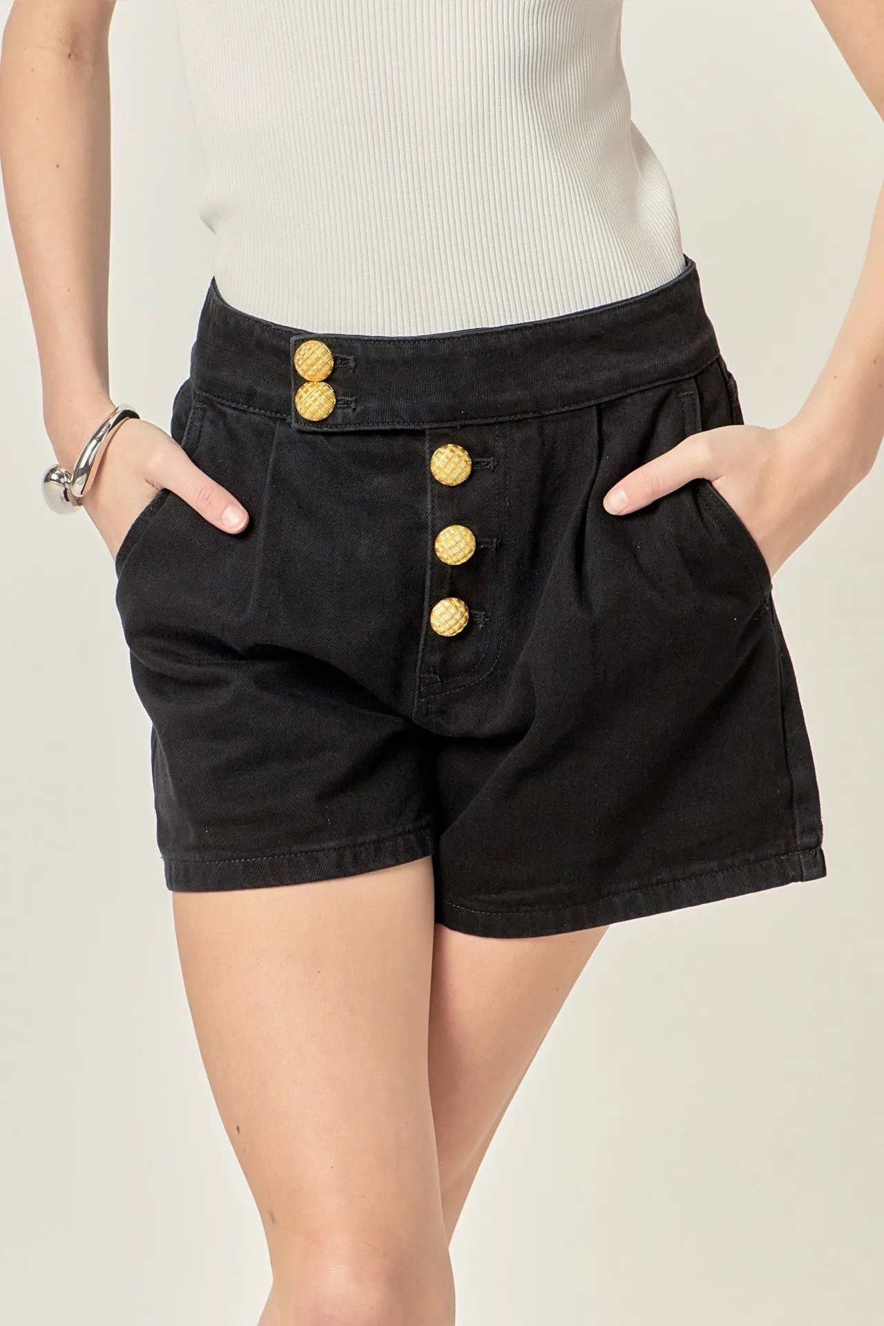 Black & Gold Shorts