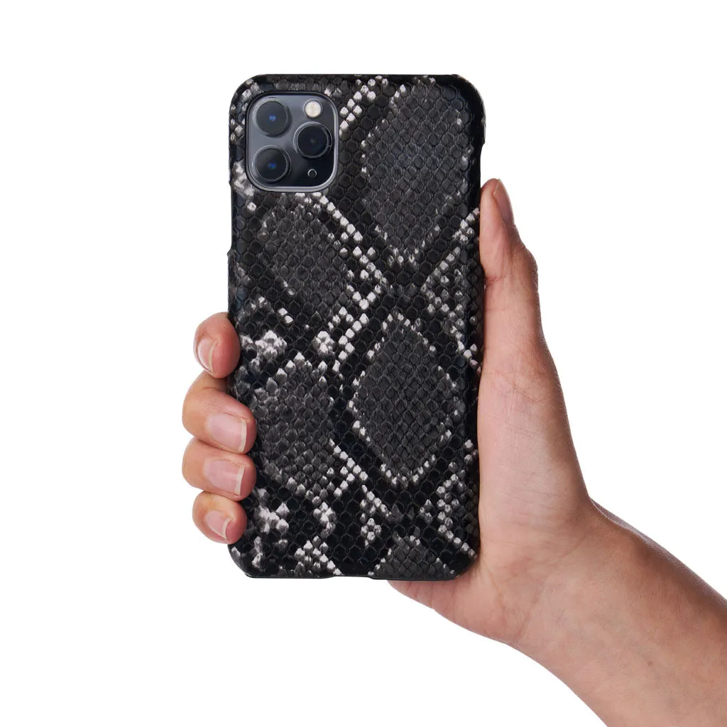 Black Snakeskin iPhone Case