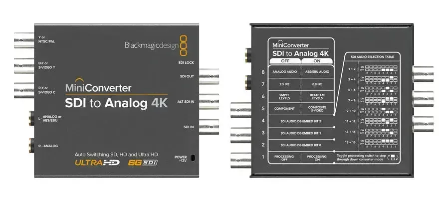 Blackmagic Design Mini Converter SDI to Analog 4K