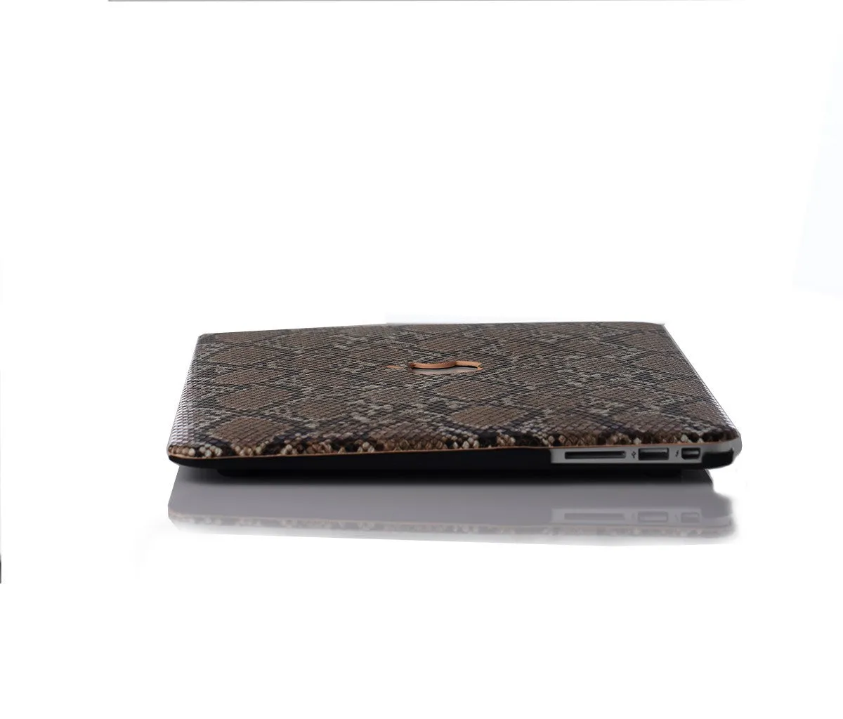 Brown Snakeskin MacBook Case