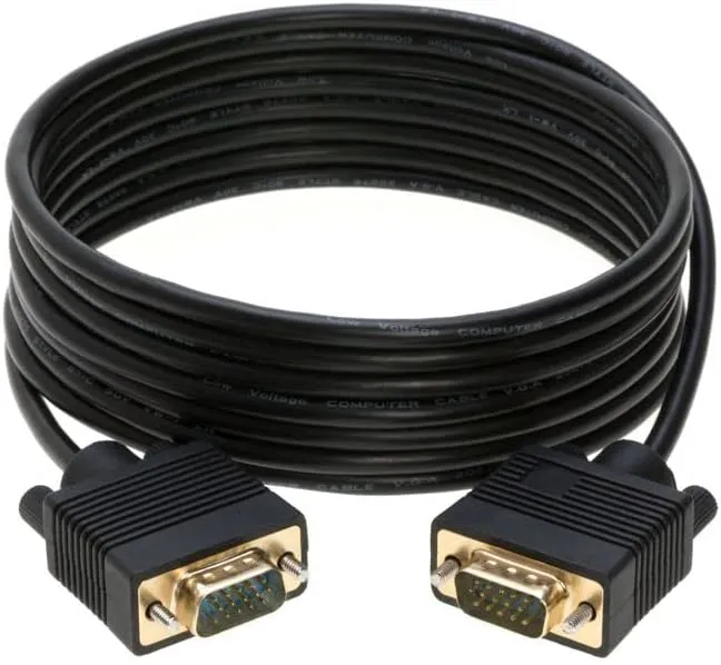 Cables Direct Online 100FT SVGA Monitor Cable - Male to Male VGA to VGA 1080P for PC, Projector, Laptop, TV