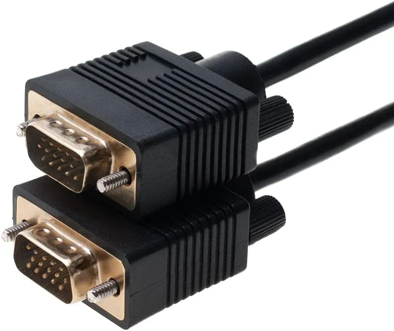 Cables Direct Online 15FT SVGA Monitor Cable - Male to Male VGA to VGA 1080P for PC, Projector, Laptop, TV