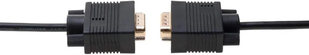 Cables Direct Online 15FT SVGA Monitor Cable - Male to Male VGA to VGA 1080P for PC, Projector, Laptop, TV