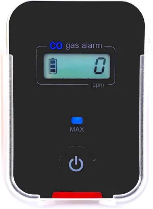 Car, Vehicle, Aircraft Carbon Monoxide CO Detector | Fast Low-Level 9ppm Alarm | Vehicles, Police, Pilots, Travel, Bus, Trucks | Metal Body, Small 2oz |