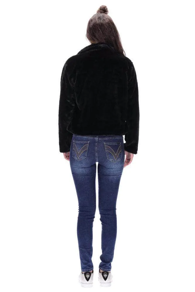 Carson Faux Fur  Jacket Black