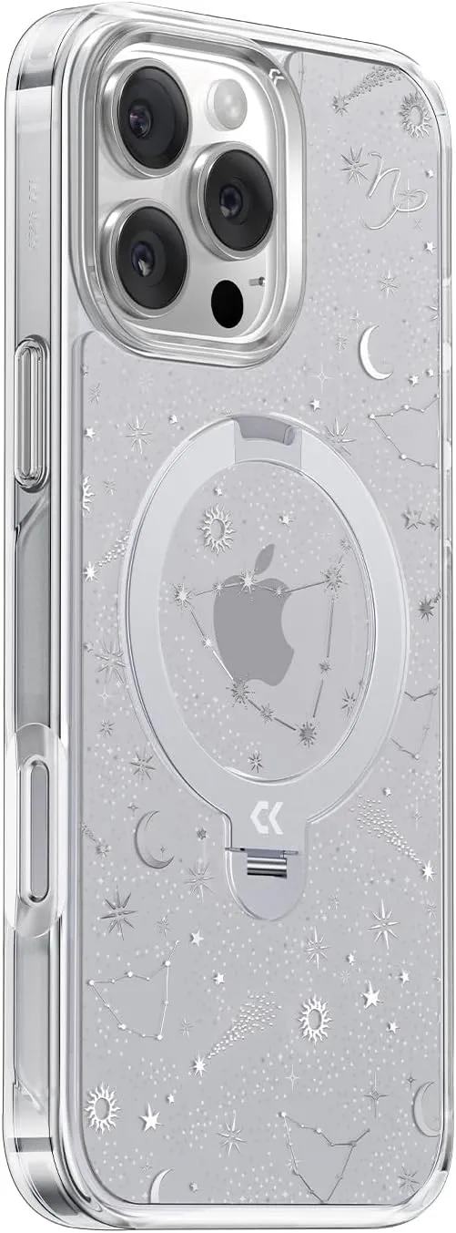 CASEKOO Patented 360 Spin Magnetic Stand for iPhone 16 Pro Case [Military Drop Protection] [Non-Slip Edge] [Compatible with MagSafe] Shockproof Slim for iPhone 16 Pro Case 6.3'', Capricorn