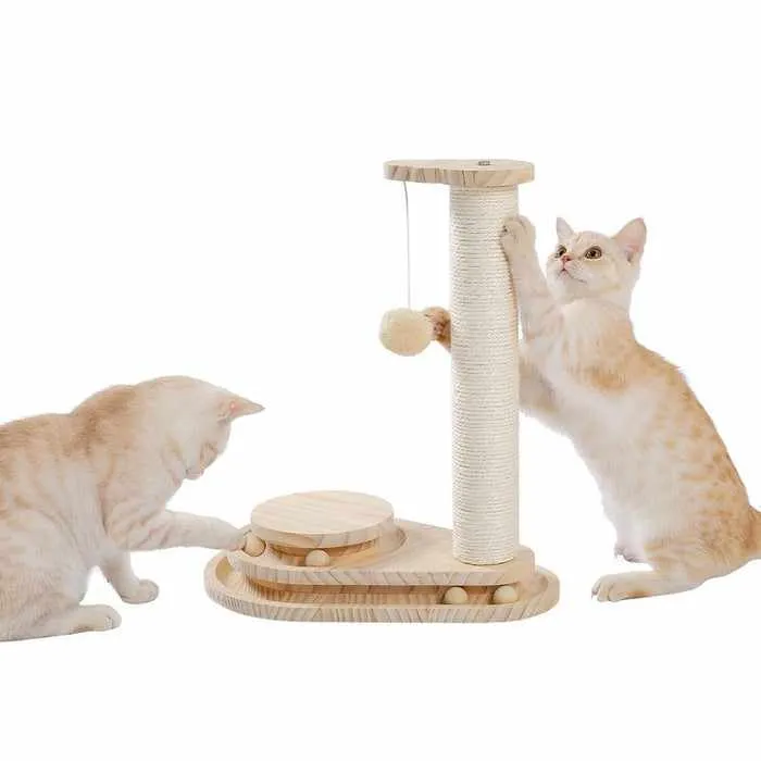 Cat Scratching Condo Tree Post Pole Toy