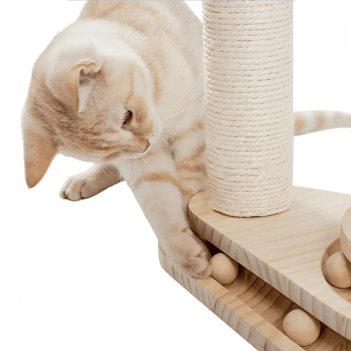 Cat Scratching Condo Tree Post Pole Toy