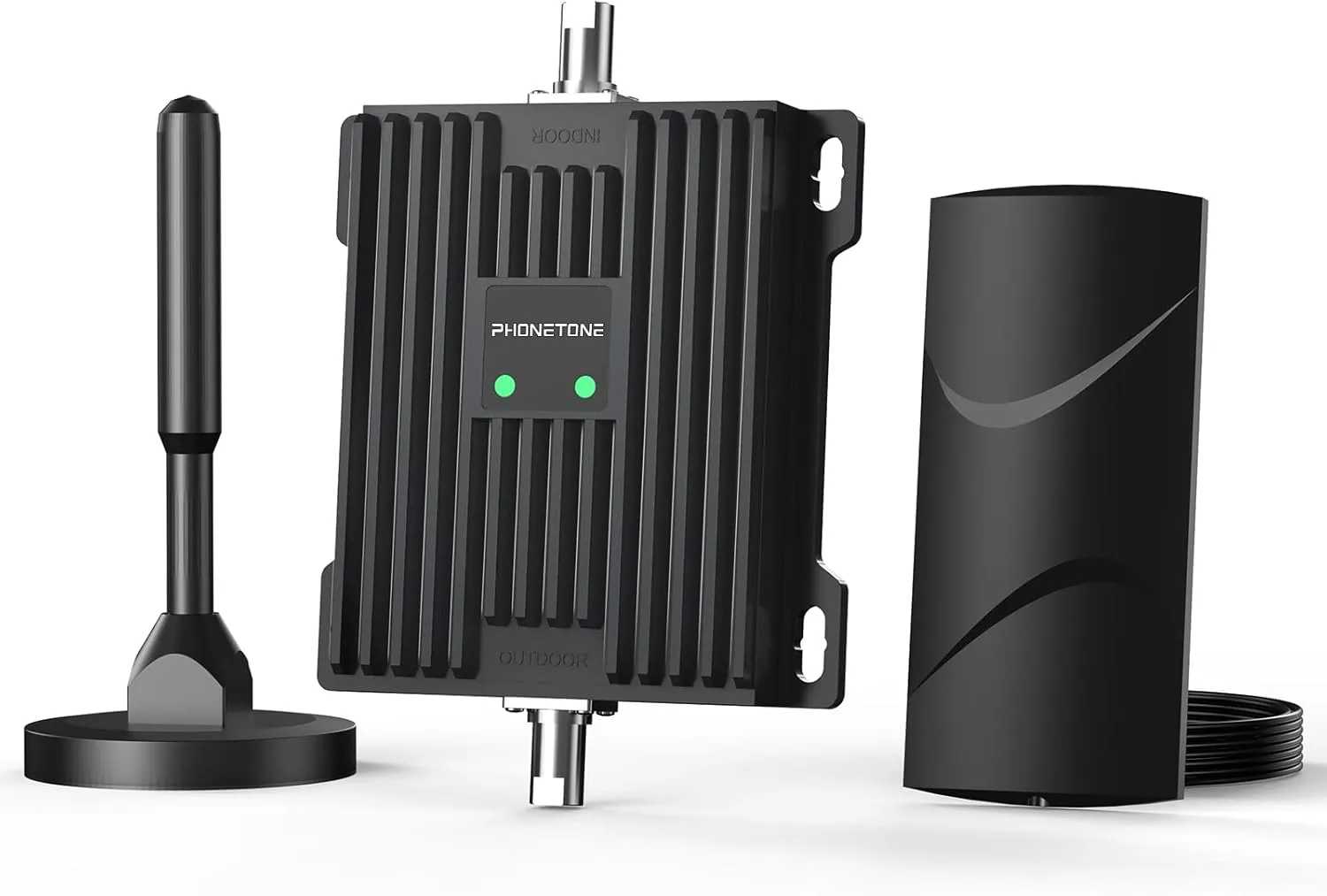 Cell Phone Signal Booster for Car, SUV and Truck | Boosts 5G 4G LTE Data & Volte on Band 12/13/17 | Omni-Directional Roof Antenna Easy Installation | FCC Approved