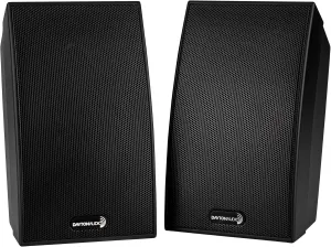 Dayton Audio SAT-BK 3-3/4" 2-Way Satellite Speaker Pair Black