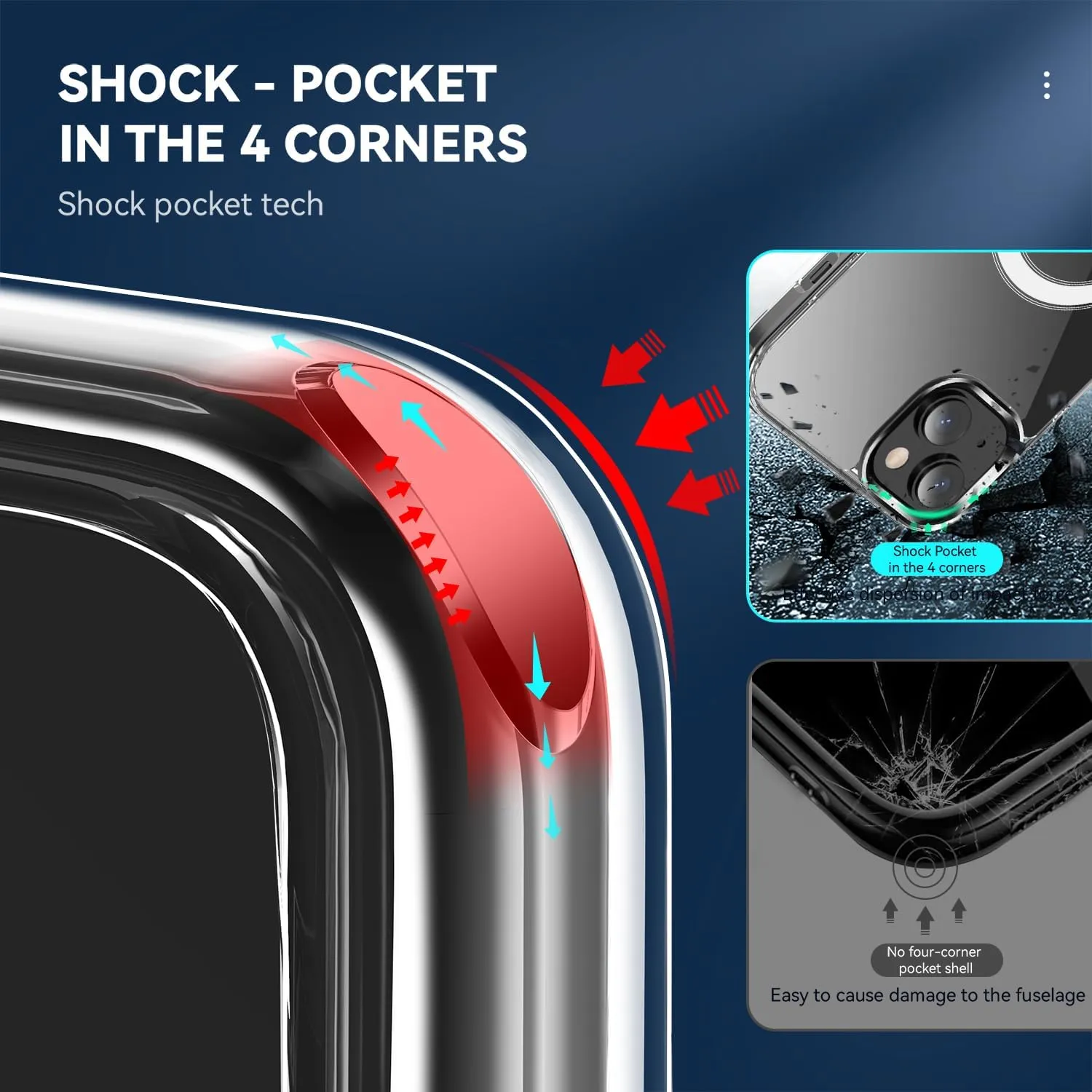 Designed for iPhone 11 Case with Magnetic Compatible with MagSafe Shockproof Protective Cover for iPhone 11 Phone Case (Clear)