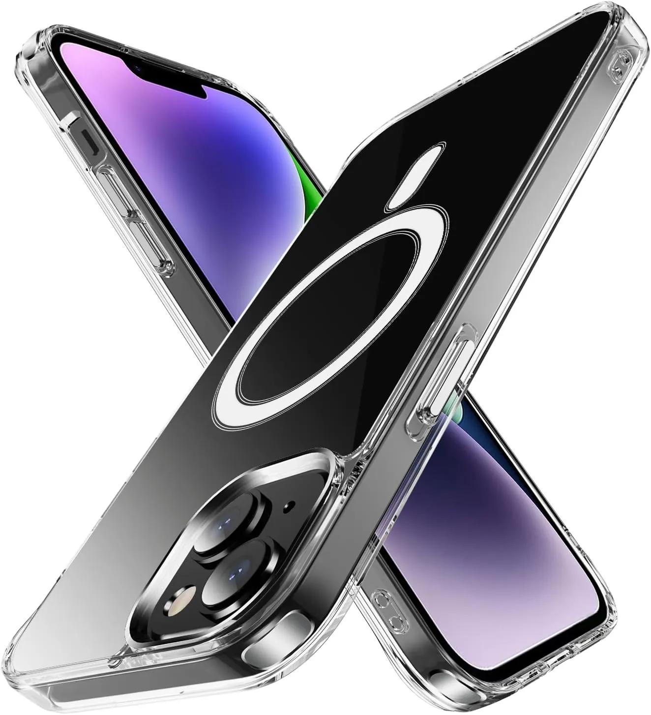 Designed for iPhone 11 Case with Magnetic Compatible with MagSafe Shockproof Protective Cover for iPhone 11 Phone Case (Clear)