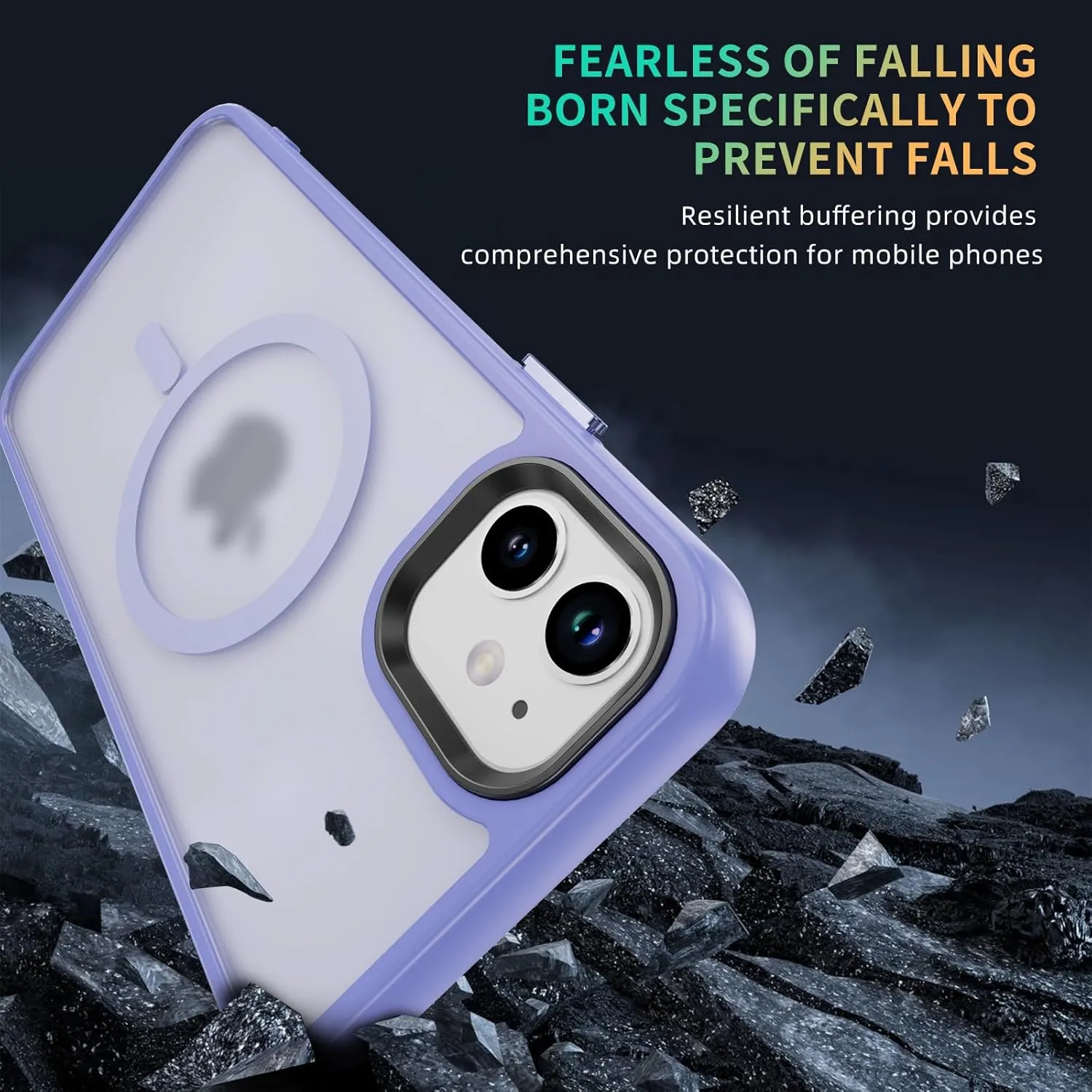 Designed for iPhone 11 Case with Magnetic Compatible with MagSafe Shockproof Protective Cover for iPhone 11 Phone Case (Light Purple)