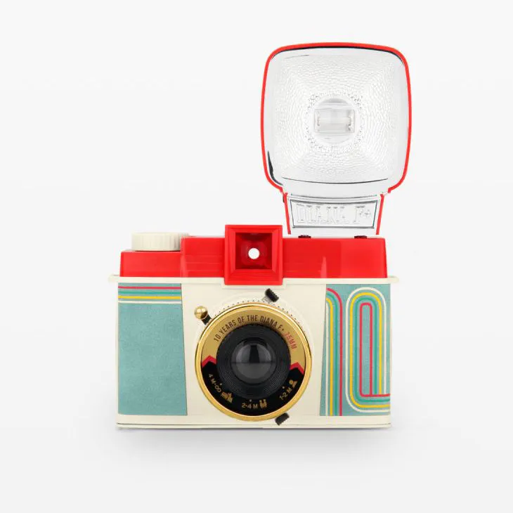 Diana F  Medium Format Camera and Flash - 10 Year Anniversary Edition