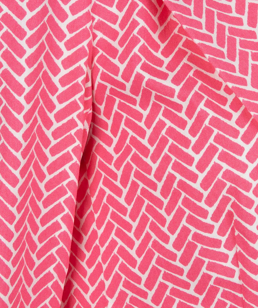 ESQUALO BLOCK PRINT PANT PINK SP2317001