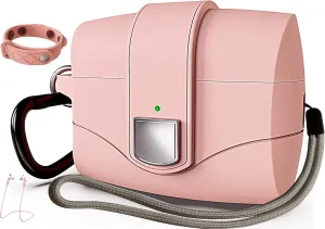 for 6 in One Airpods Pro Case (2024/2023/2022/2019, 3rd/2nd/1st Gen), Soft Silicone Skin for AirPods Pro 2nd Generation Case with Secure Lock, Supports (USB-C) & Wireless Charging, Pink