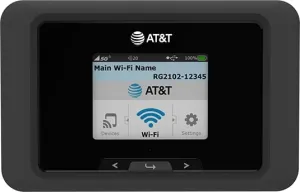 Franklin A50 5G | WiFi 6 | Removable 5000 mAh Battery | 2.4"" Display | Qualcomm SDX62 | AT&T PREPAID Hotspot, Black