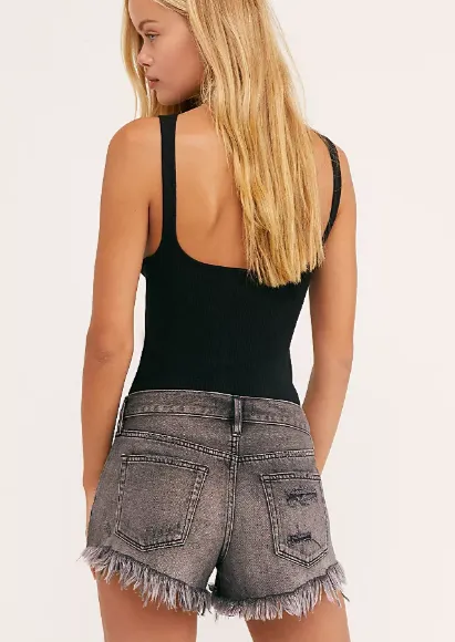 Free People Loving Good Vibrations Cutoffs
