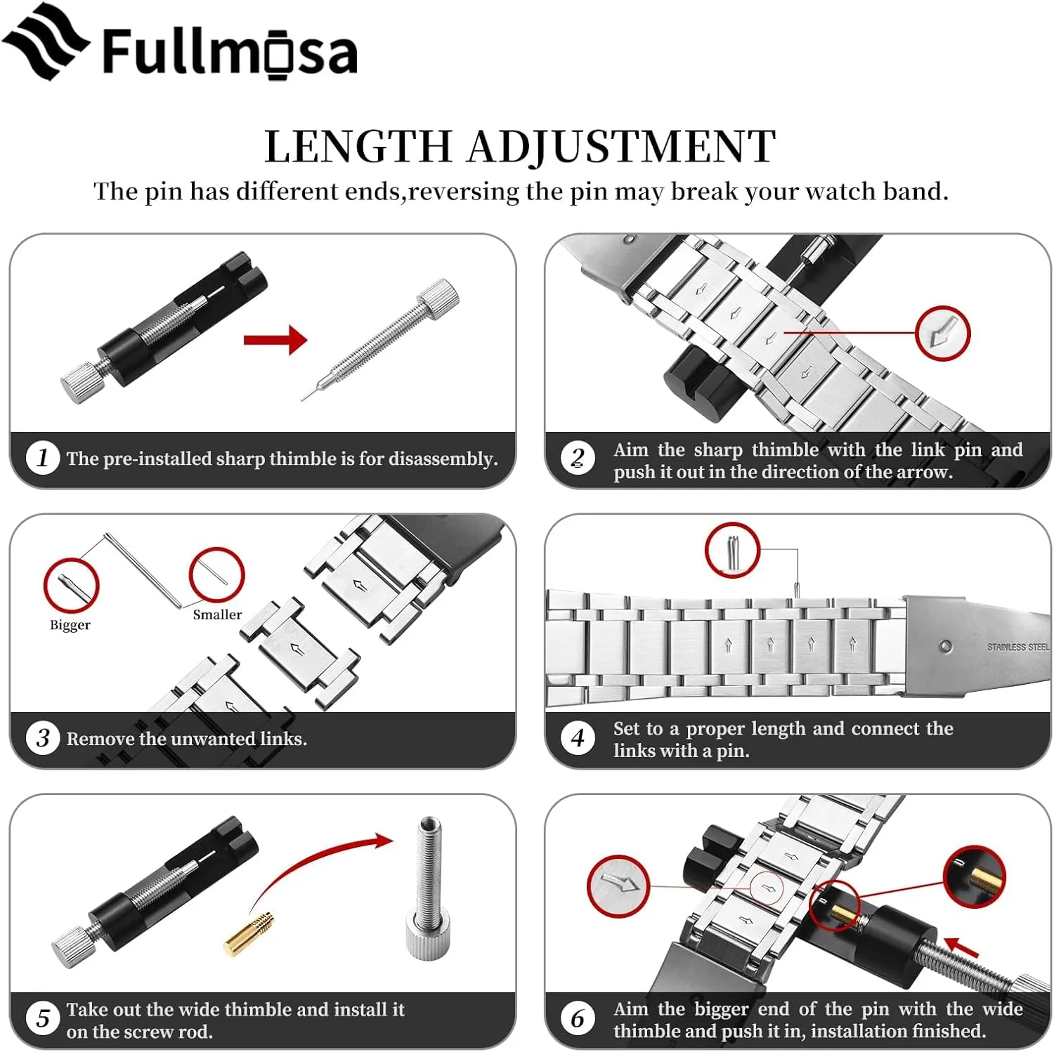 Fullmosa Bands Compatible Apple Watch 45mm 44mm 42mm, Stainless Steel iWatch Band with Case for Apple Watch Series 9 8 7 6 5 4 3 2 1 SE, Silver and Gold
