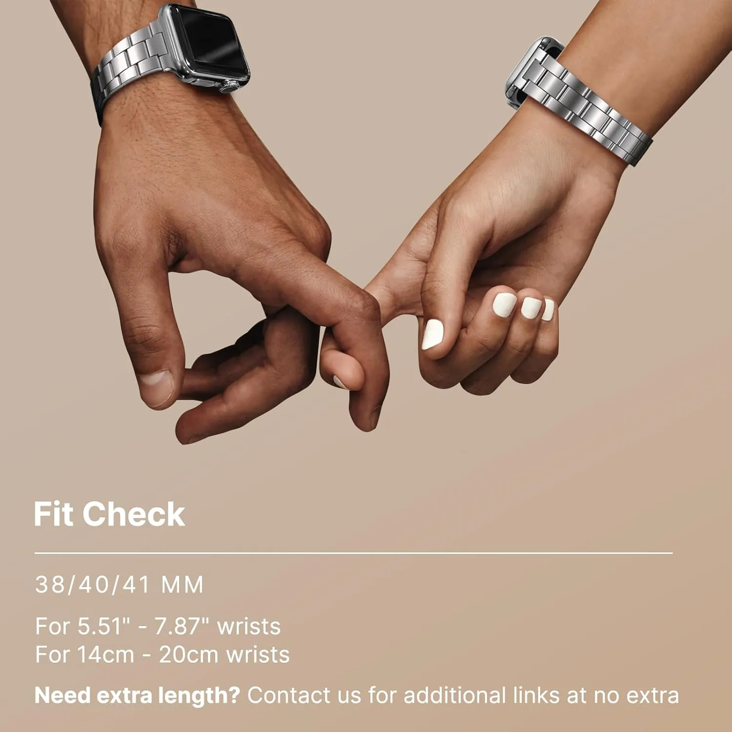Fullmosa No Tools Needed Compatible Apple Watch Bands for Women Men 41mm 40mm 38mm 46mm 49mm 45mm 44mm 42mm, Metal Strap with Case for iWatch Series 9 8 7 6 5 4 3 2 1 SE 10 Ultra, 38mm 40mm 41mm Silver