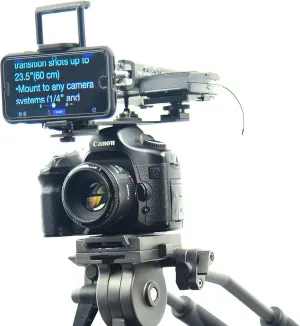 Glide Gear TMP10 Teleprompter Tablet Smartphone Hot Shoe Bracket Multi Mount Holder
