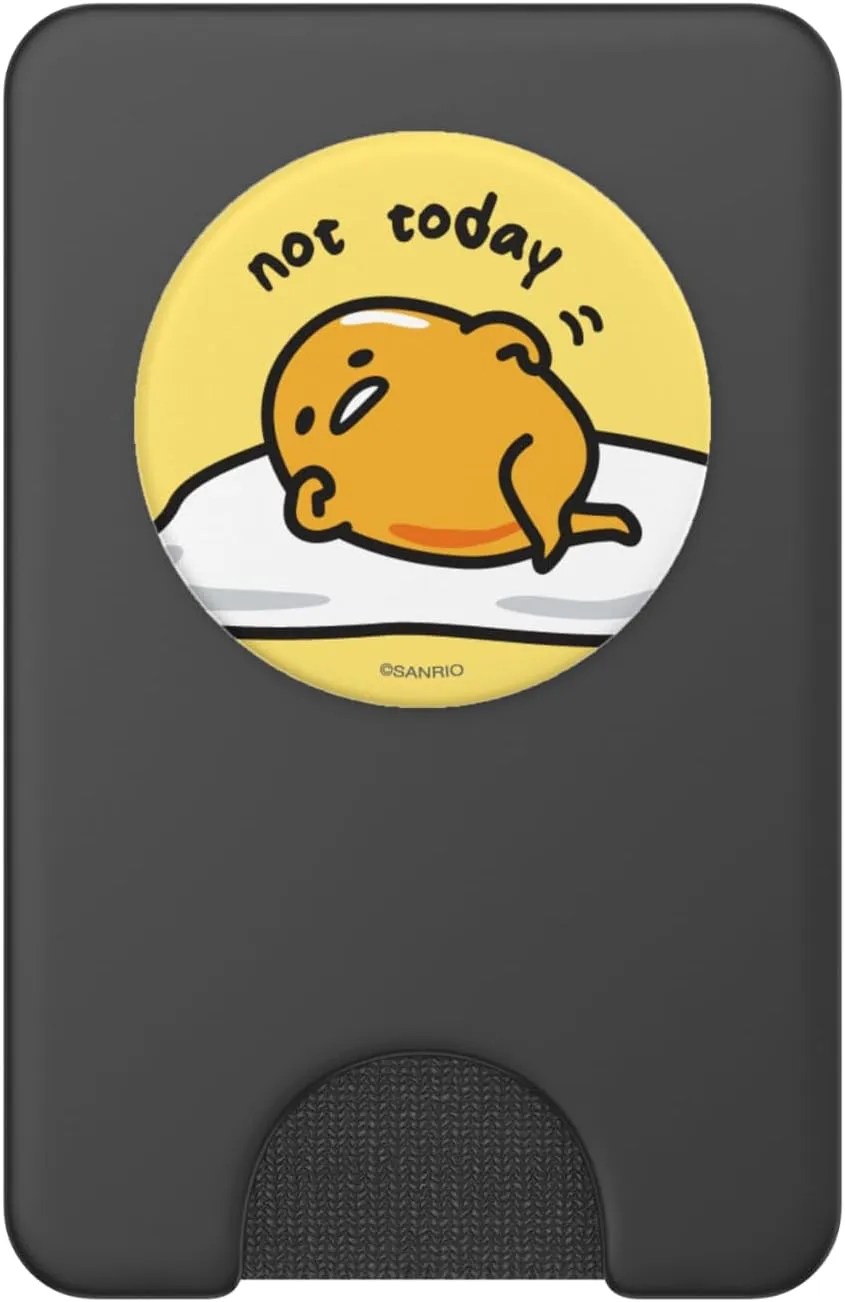 Gudetama The Lazy Egg "Not Today" PopSockets PopWallet for MagSafe