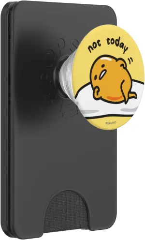 Gudetama The Lazy Egg "Not Today" PopSockets PopWallet for MagSafe