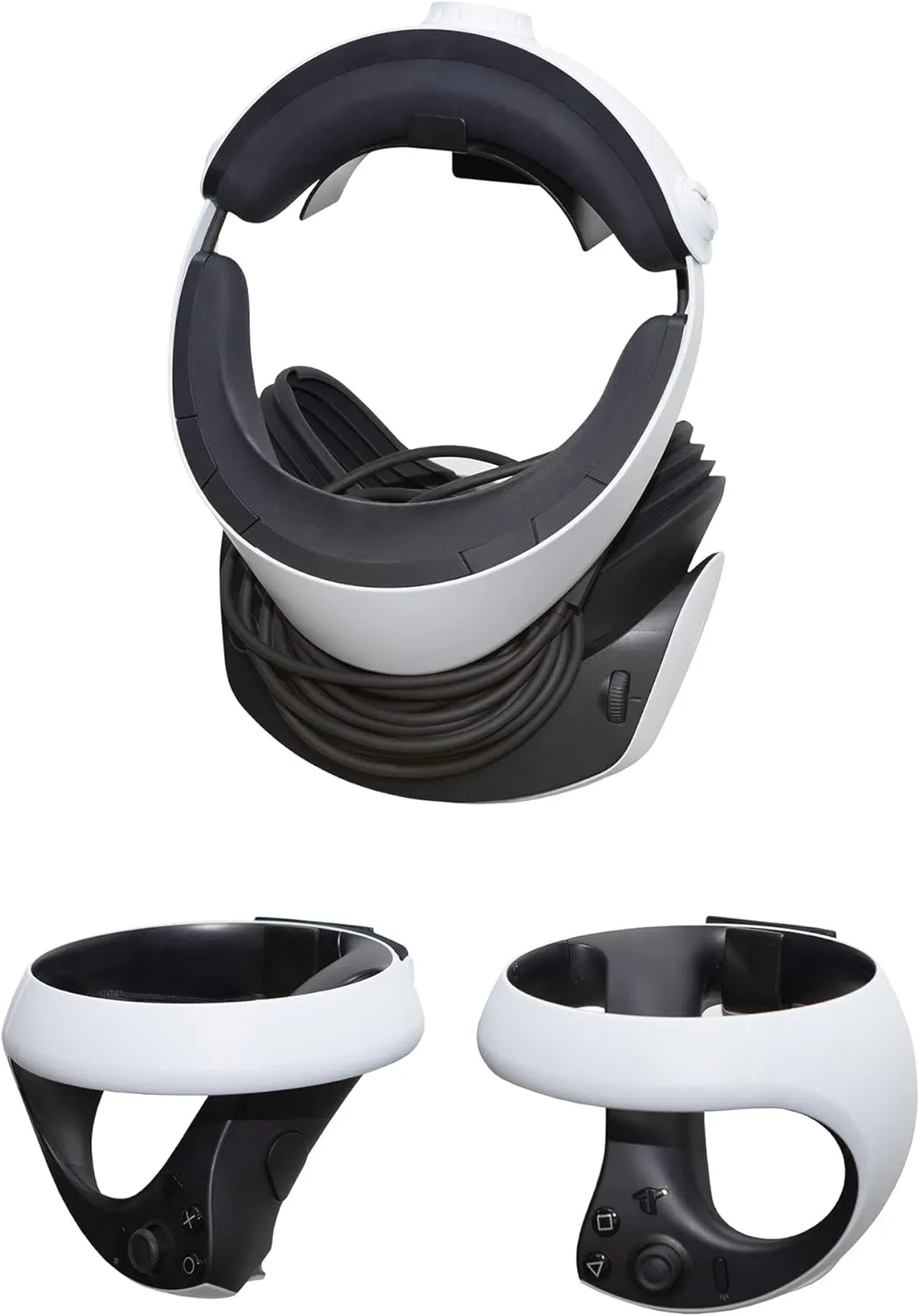 HIDEit Mounts Wall Mount for PSVR 2 - Bundle for PlayStation VR 2 and PSVR2 Sense Controllers - American Company - Not Compatible with Other VR Headsets
