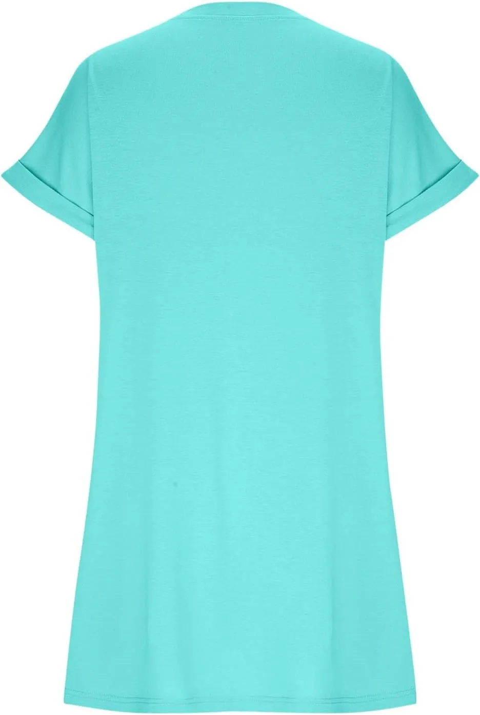 hlysgo Womens Summer Dresses 2025 Trendy Short Sleeve Crew Neck Mini Dress Casual Loose Fit Knee Length Dress with Pockets