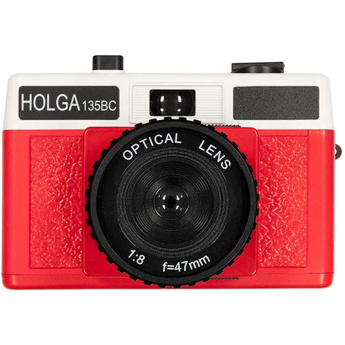 Holga 135BC 35mm Camera - White & Red