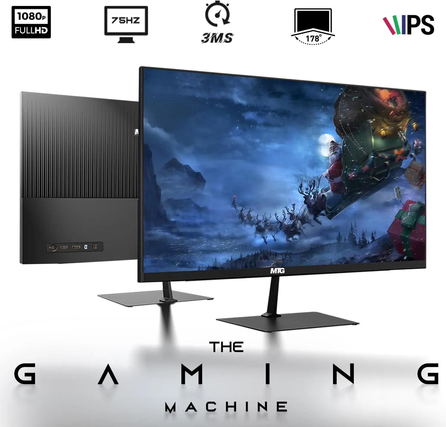 HP G3 Desktop RGB Computer PC Intel i7-6th Gen, 16GB DDR4 Ram 512GB SSD, Dual 24 Inch Monitor, GT 1030, RGB Speaker, Gaming Keyboard Mouse, 2X ARGB Fan WiFi, Windows 11 Pro (Renewed)