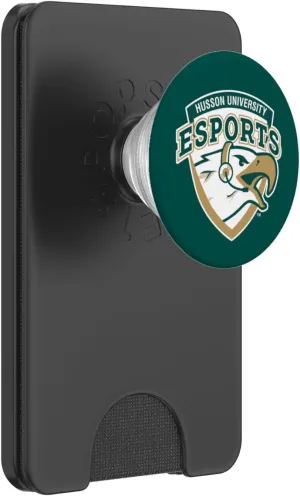 Husson University Eagles Esports Logo PopSockets PopWallet for MagSafe