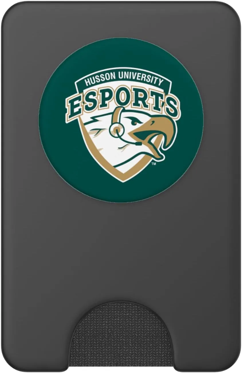 Husson University Eagles Esports Logo PopSockets PopWallet for MagSafe