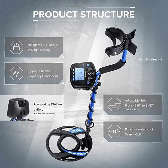 Hzlwolk  Professional Metal Detector