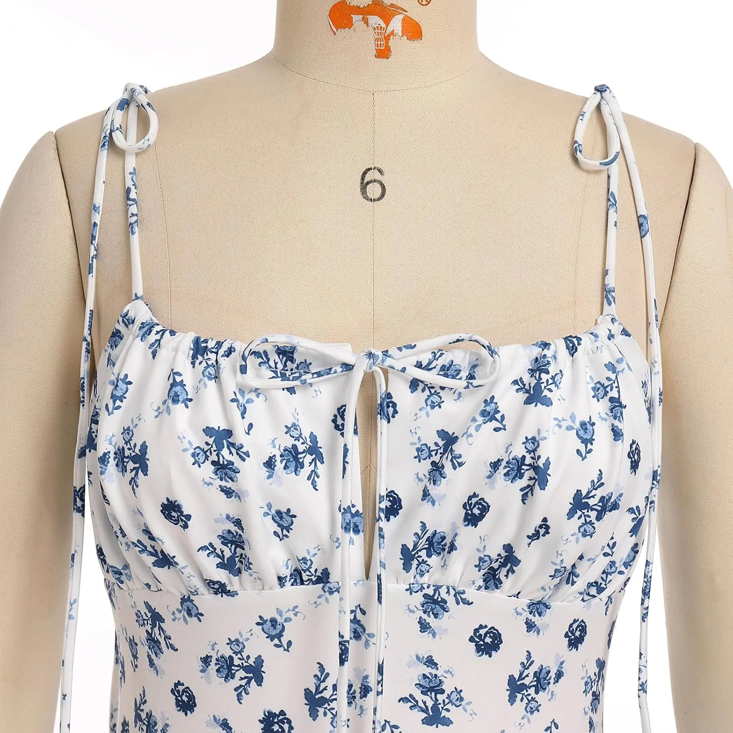 IDOPIP Women Summer Floral Bodycon Maxi Dress Boho Spaghetti Straps Backless Sundress Casual Classy Wedding Guest Dress 2024