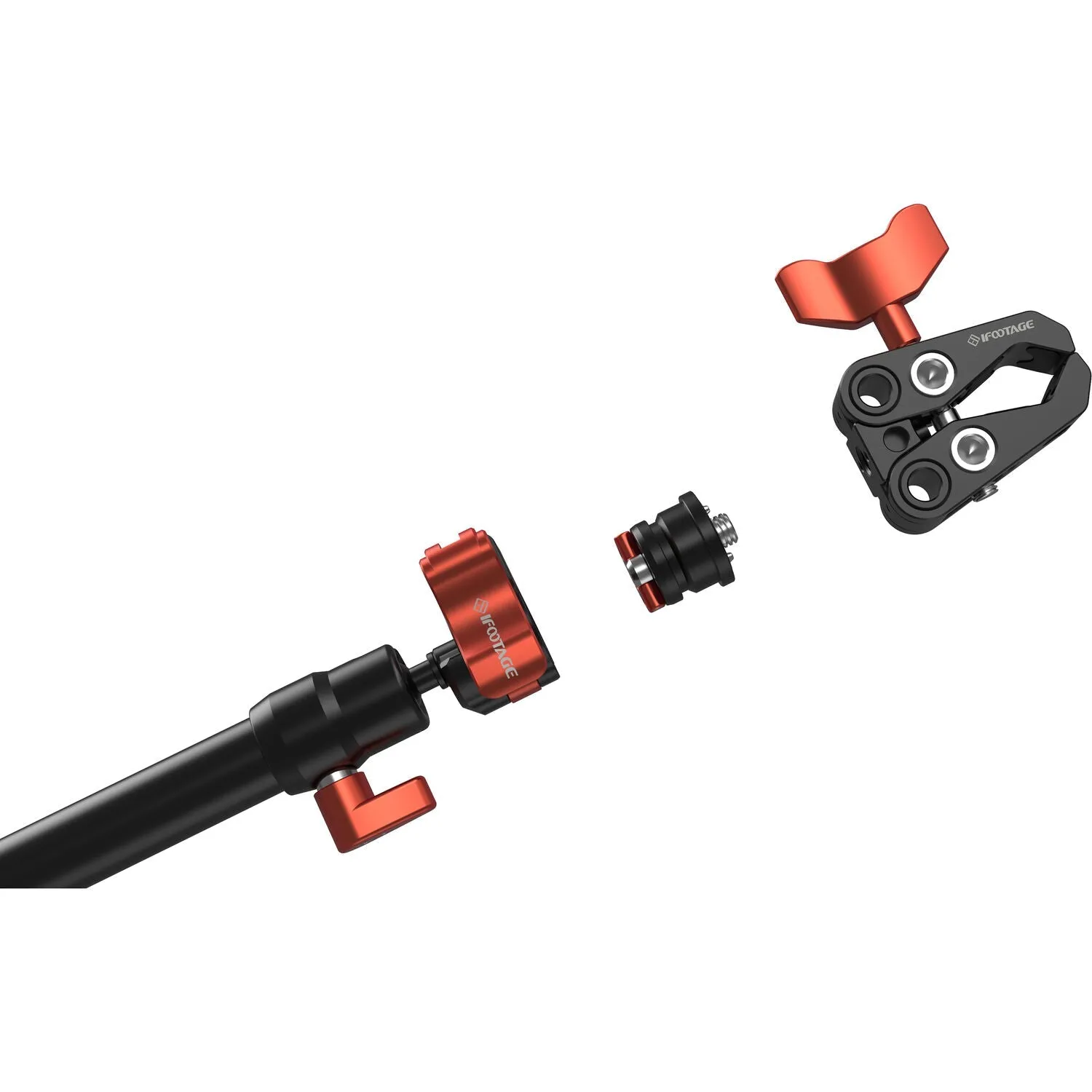 iFootage SA-32 Telescoping Support Rod with Jaw Clamp for Spider Crabs System