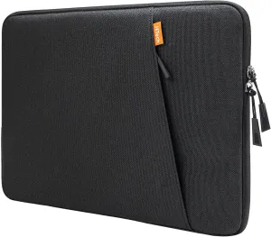 JETech Laptop Sleeve for 15-Inch Notebook, Compatible with MacBook Air 15-Inch M4/M3/M2, MacBook Pro 16-Inch M4/M3/M2/M1, Waterproof Shockproof Case with Accessory Pocket Bag (Black)