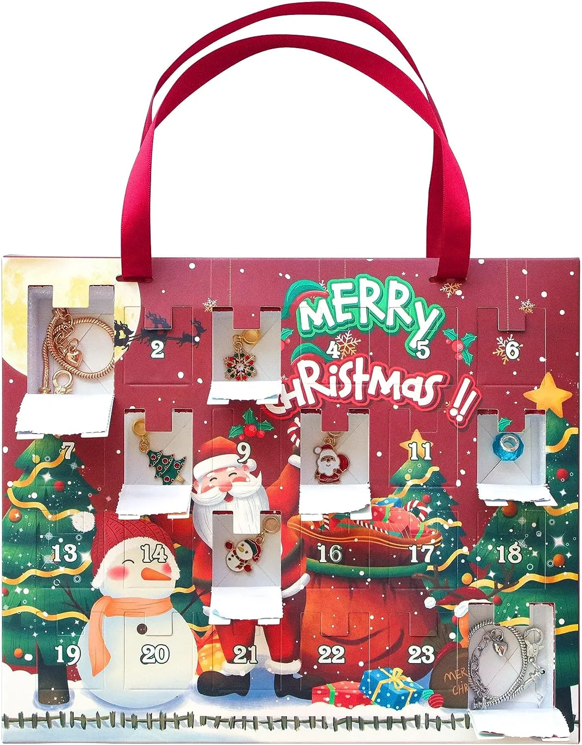 JewJoy Christmas Advent Calendar Jewelry Gift Box