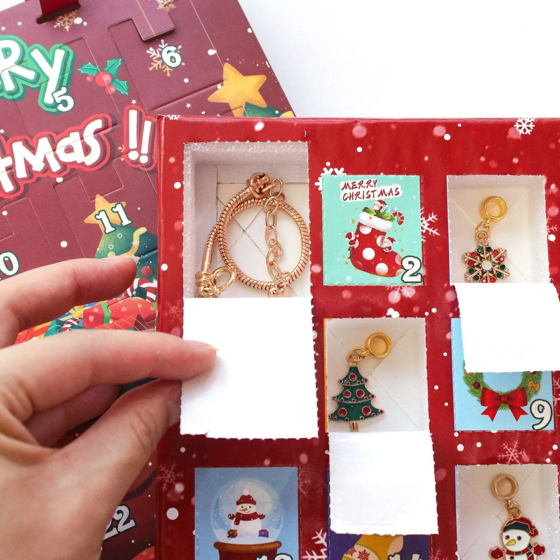 JewJoy Christmas Advent Calendar Jewelry Gift Box
