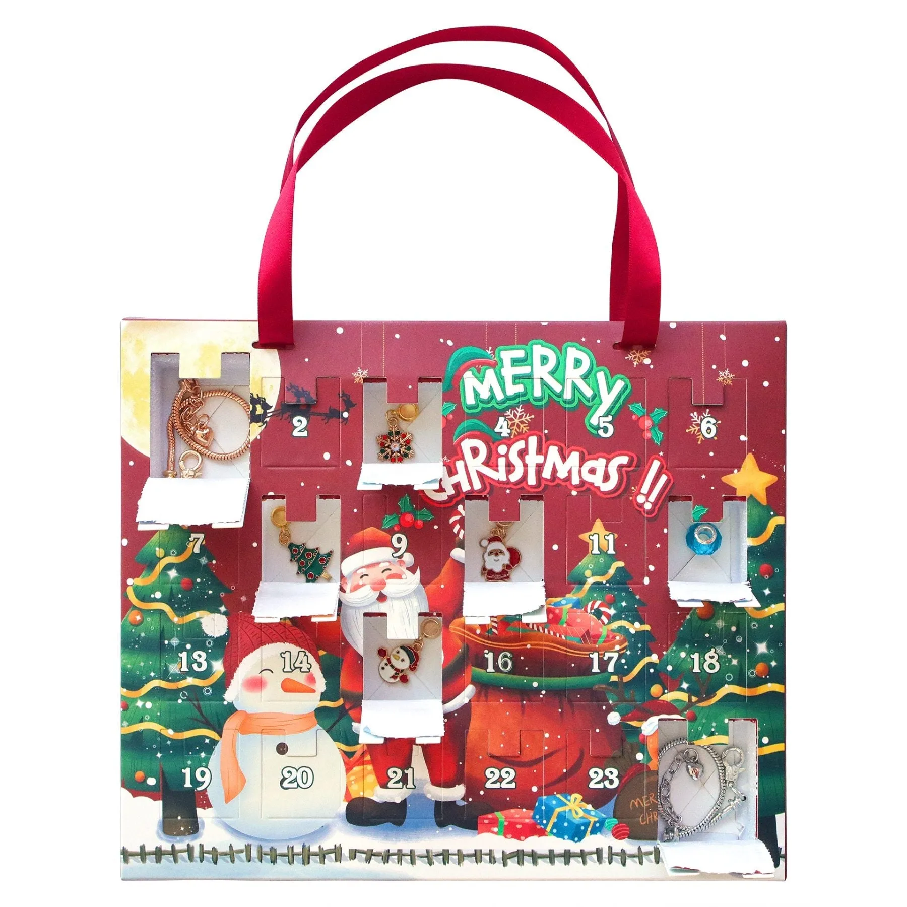 JewJoy Christmas Advent Calendar Jewelry Gift Box