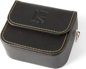 KZ IEM Case in Ears Earbud Case,Black Leather Portable Small Earbud Carrying Case,Earphones Accessories Storage Bag for KZ ZS10 PRO/ZSN PRO/ZSN PRO X/ZST,CCA CRA/C10