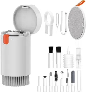 Laptop Screen & Keyboard Cleaning Kit - 20-in-1 Cell Phone, AirPod, Electronics Cleaning Kit for Mobile Phones, Tablets, Computers, Computer Monitors, TV & Camera Lenses - White