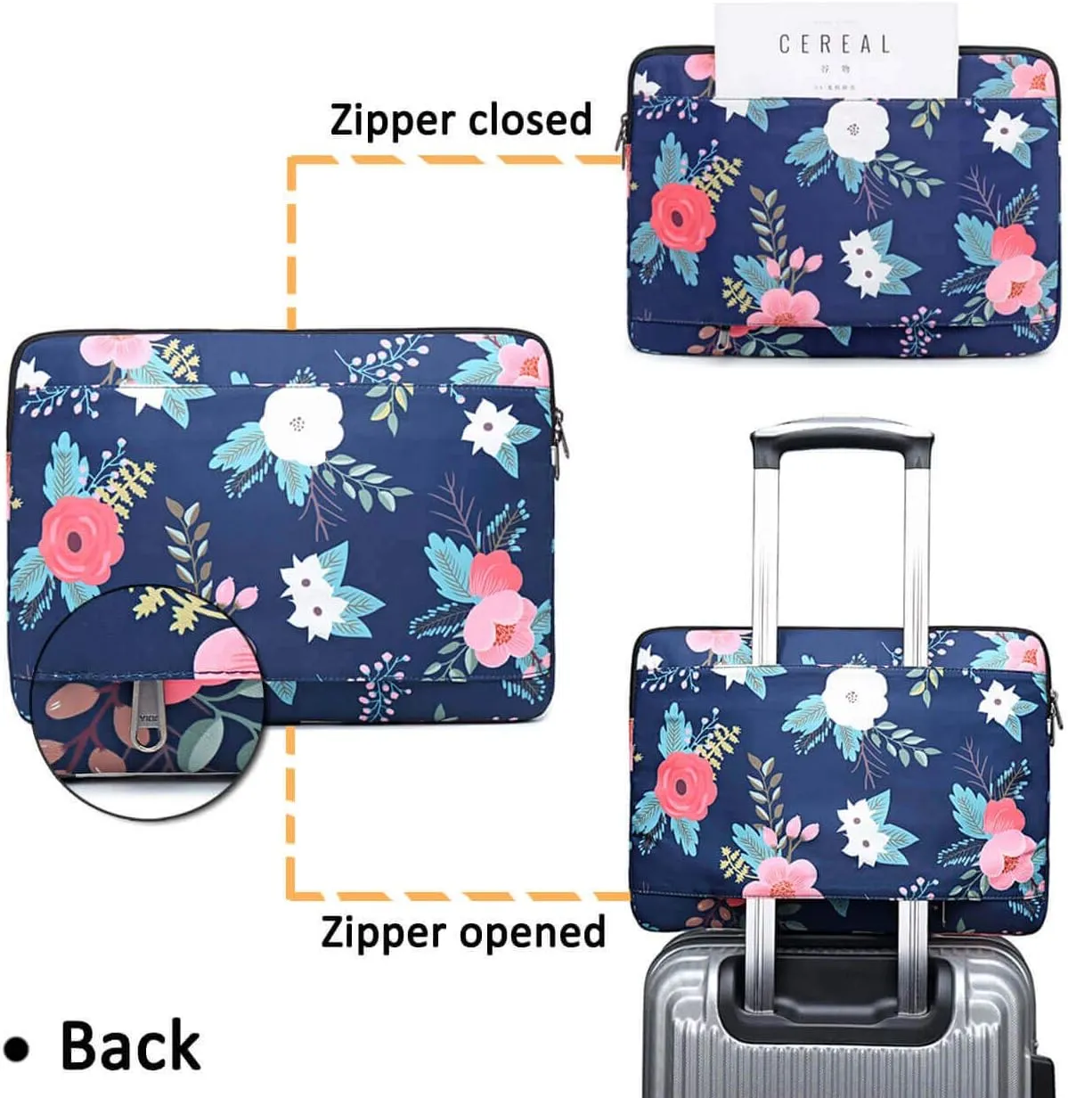 Laptop Sleeve Bag Case Cover for MacBook Pro 16 inch and 15 inch-15.6 inch HP Microsoft Surface Dell Samsung Toshiba Lenovo Acer Chromebook Notebook Computer