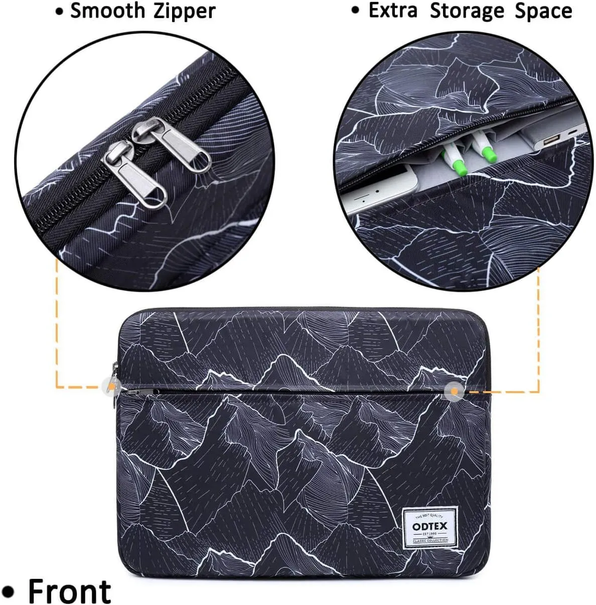 Laptop Sleeve Bag Cover with Small case Compatible MacBook Air MacBook Pro 13 inch and 13.3 inch-14 inch Notebook Chromebook Surface Book-Moutain